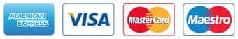 Pay by cards: Visa, Maestro, Mastercard or American Express on iigers